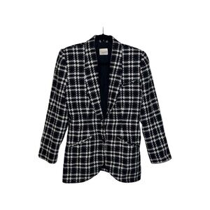 𝅺VINTAGE Relance 80’s Jacket Black and White Plead Size S